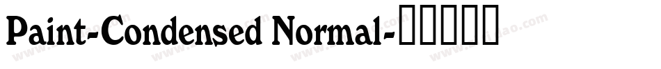 Paint-Condensed Normal字体转换